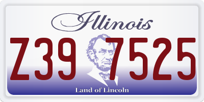 IL license plate Z397525
