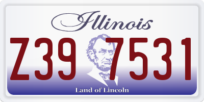 IL license plate Z397531