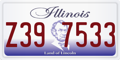 IL license plate Z397533