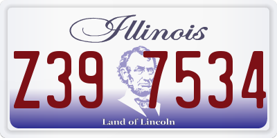 IL license plate Z397534