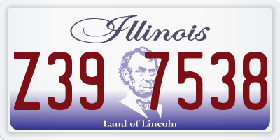 IL license plate Z397538