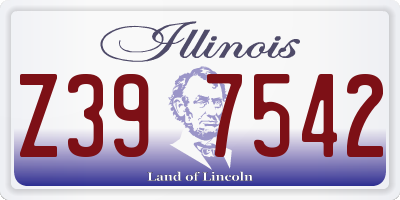 IL license plate Z397542