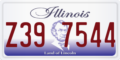IL license plate Z397544
