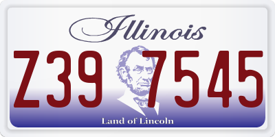 IL license plate Z397545