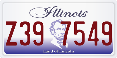 IL license plate Z397549