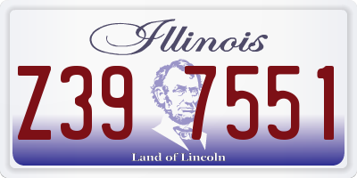 IL license plate Z397551
