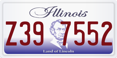 IL license plate Z397552