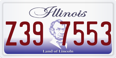 IL license plate Z397553