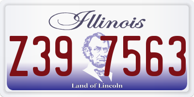 IL license plate Z397563