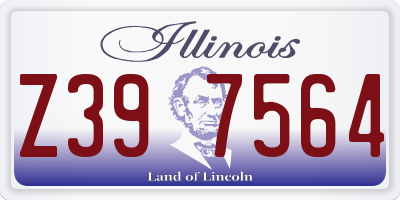 IL license plate Z397564