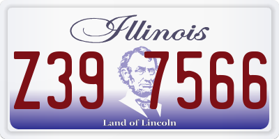 IL license plate Z397566