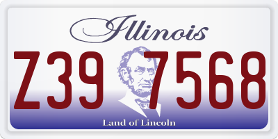 IL license plate Z397568