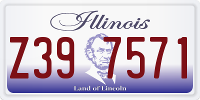 IL license plate Z397571