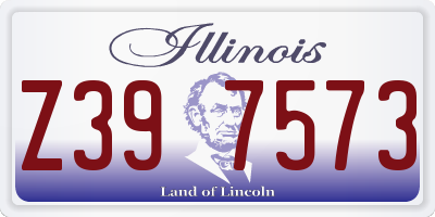 IL license plate Z397573