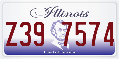IL license plate Z397574