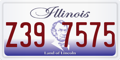 IL license plate Z397575