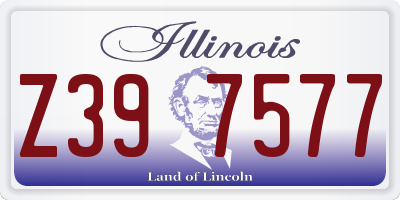 IL license plate Z397577