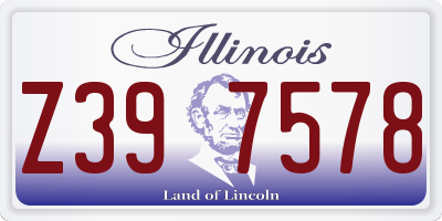 IL license plate Z397578