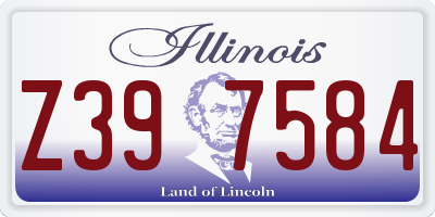 IL license plate Z397584