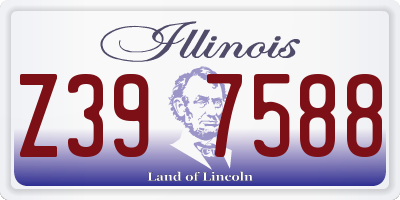 IL license plate Z397588