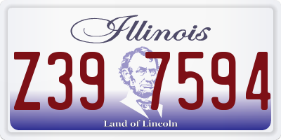 IL license plate Z397594