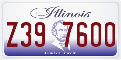 IL license plate Z397600