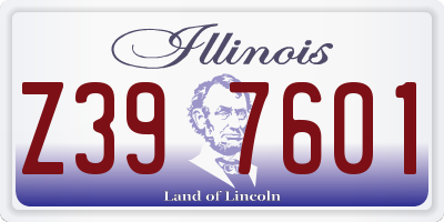 IL license plate Z397601