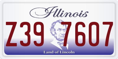 IL license plate Z397607