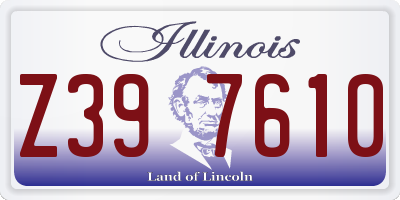 IL license plate Z397610