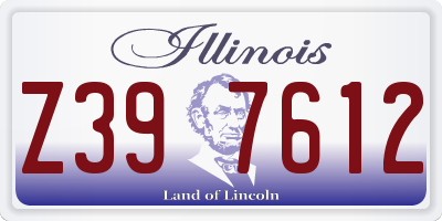 IL license plate Z397612