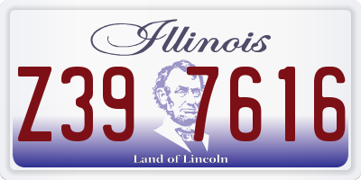 IL license plate Z397616