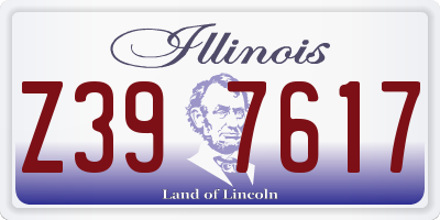 IL license plate Z397617
