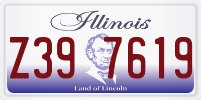 IL license plate Z397619
