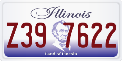 IL license plate Z397622