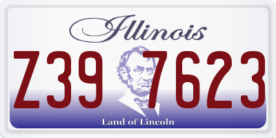IL license plate Z397623