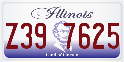 IL license plate Z397625