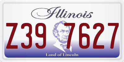 IL license plate Z397627