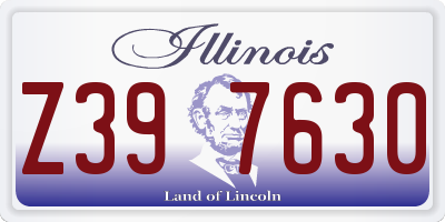 IL license plate Z397630