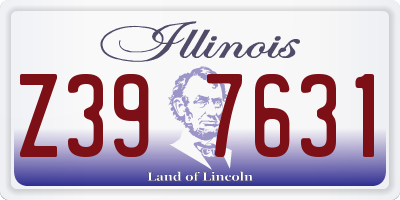 IL license plate Z397631