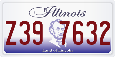 IL license plate Z397632