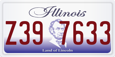 IL license plate Z397633