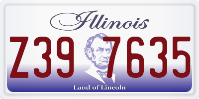 IL license plate Z397635