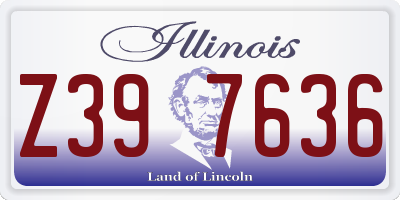 IL license plate Z397636