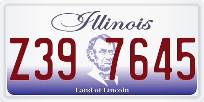 IL license plate Z397645