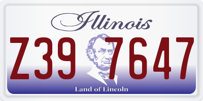 IL license plate Z397647