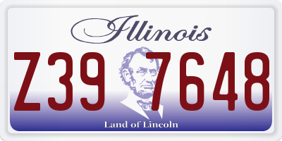 IL license plate Z397648