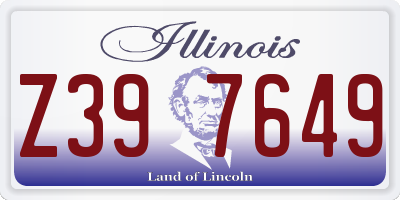 IL license plate Z397649