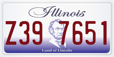 IL license plate Z397651