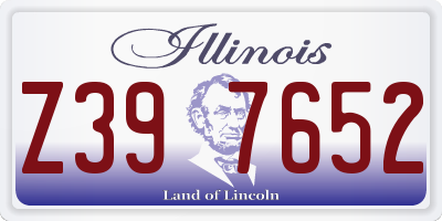 IL license plate Z397652