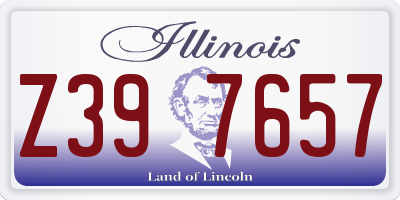 IL license plate Z397657